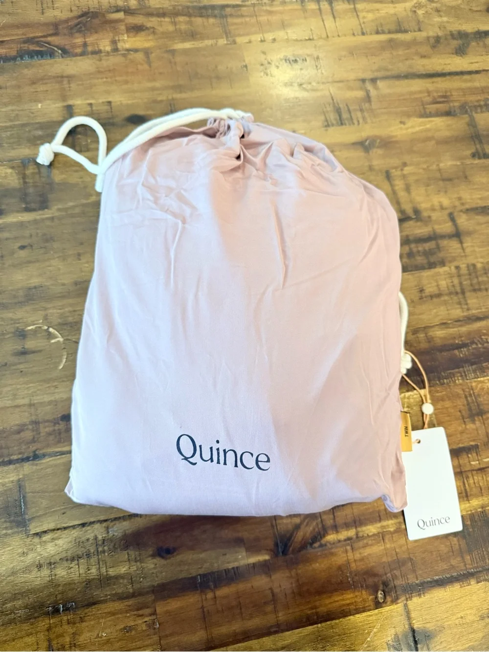 Quince Fig Bamboo Duvet Cover Set - Dusty Pink